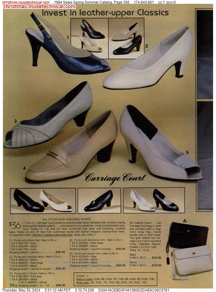 1984 Sears Spring Summer Catalog, Page 356
