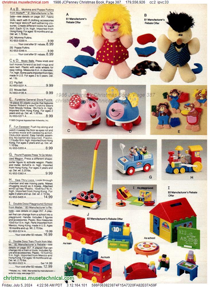1986 JCPenney Christmas Book, Page 387