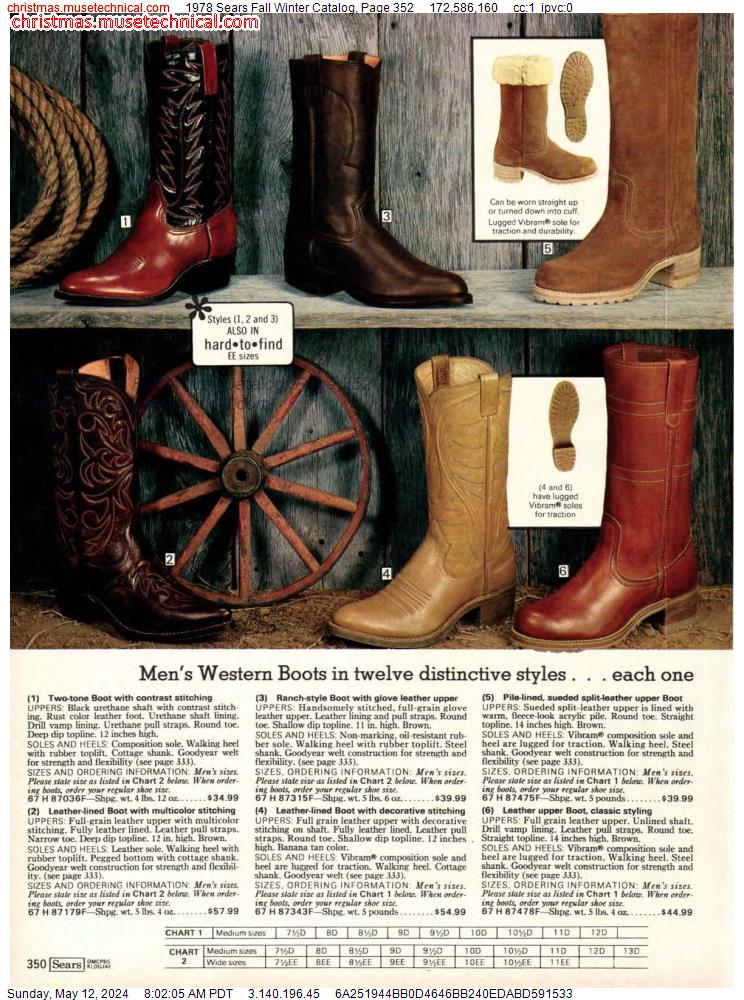 1978 Sears Fall Winter Catalog, Page 352