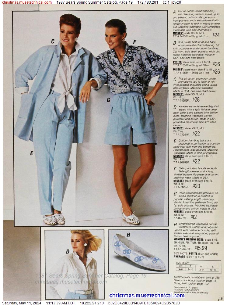 1987 Sears Spring Summer Catalog, Page 19