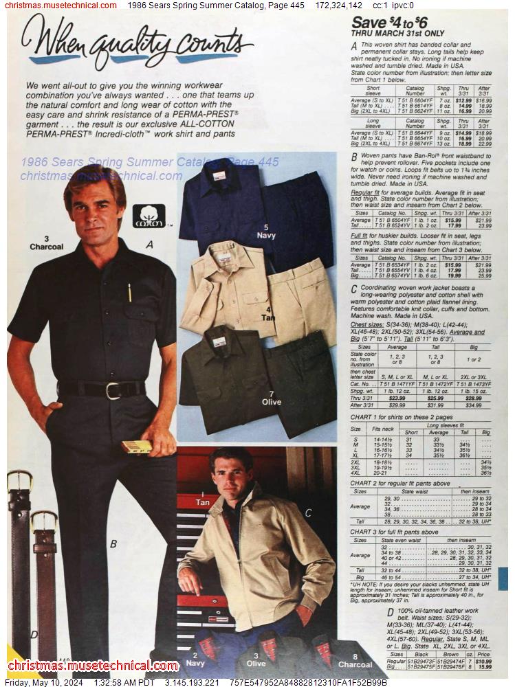 1986 Sears Spring Summer Catalog, Page 445