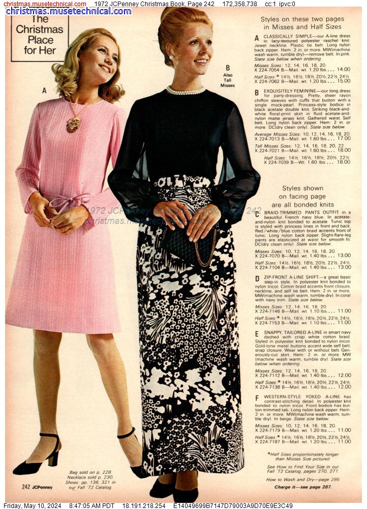 1972 JCPenney Christmas Book, Page 242