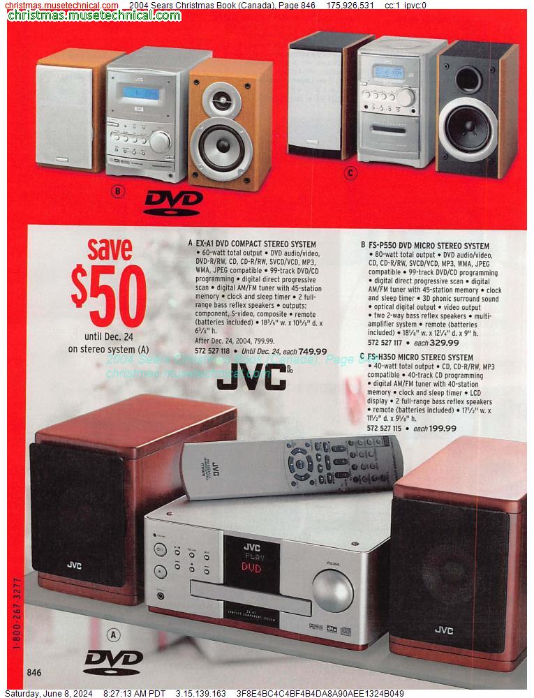2004 Sears Christmas Book (Canada), Page 846