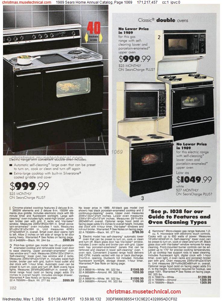 1989 Sears Home Annual Catalog, Page 1069