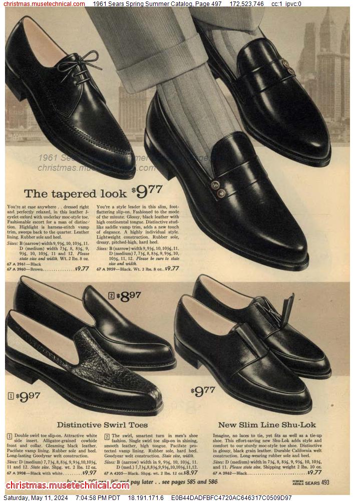 1961 Sears Spring Summer Catalog, Page 497