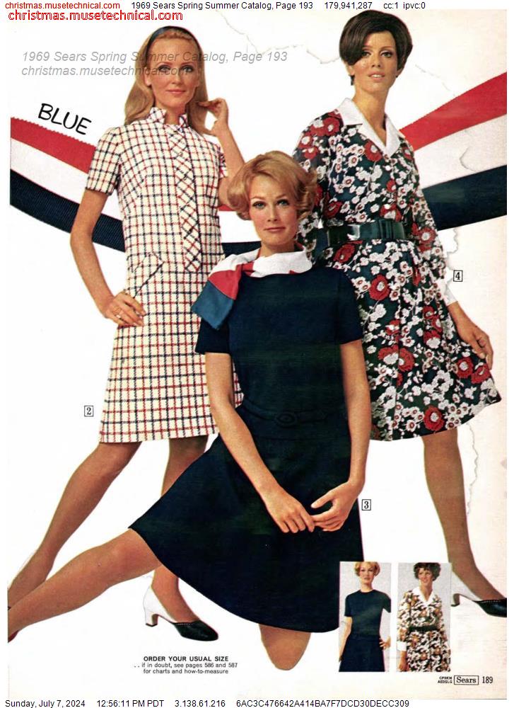 1969 Sears Spring Summer Catalog, Page 193
