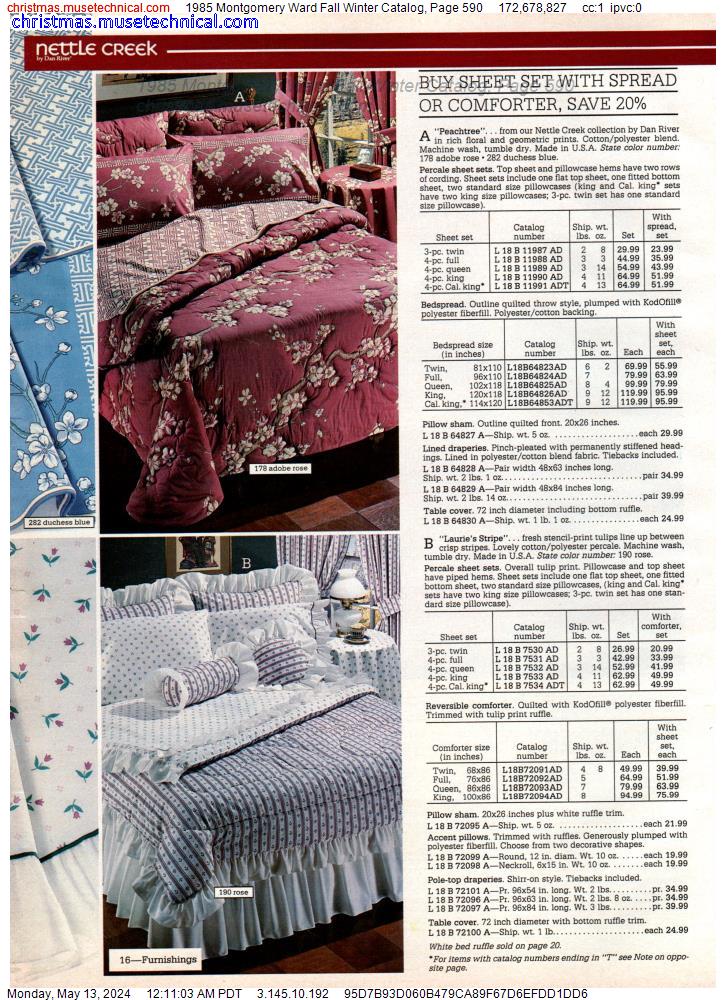 1985 Montgomery Ward Fall Winter Catalog, Page 590