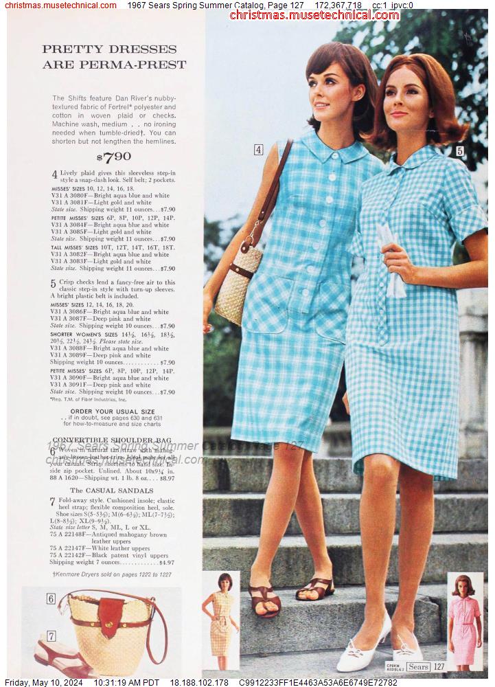 1967 Sears Spring Summer Catalog, Page 127