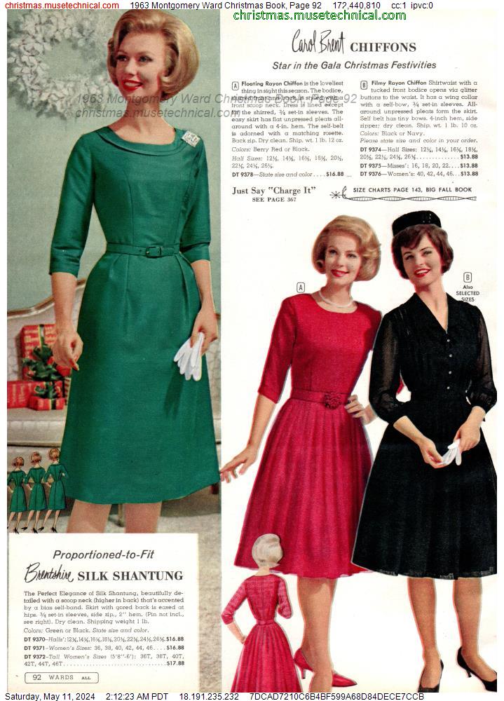 1963 Montgomery Ward Christmas Book, Page 92