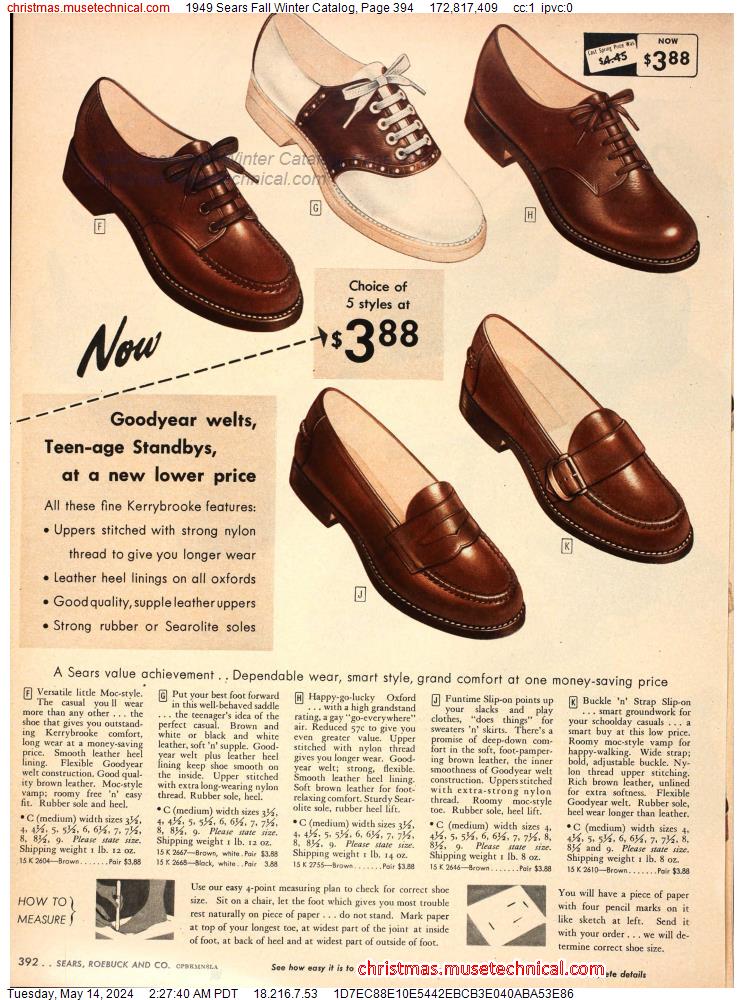 1949 Sears Fall Winter Catalog, Page 394