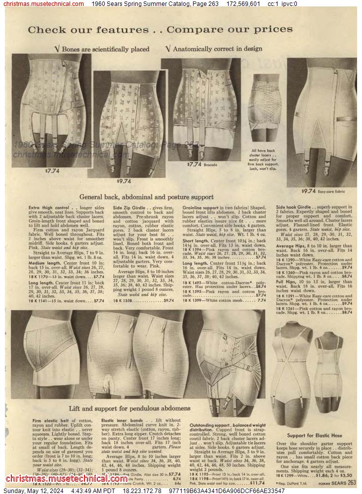 1960 Sears Spring Summer Catalog, Page 263