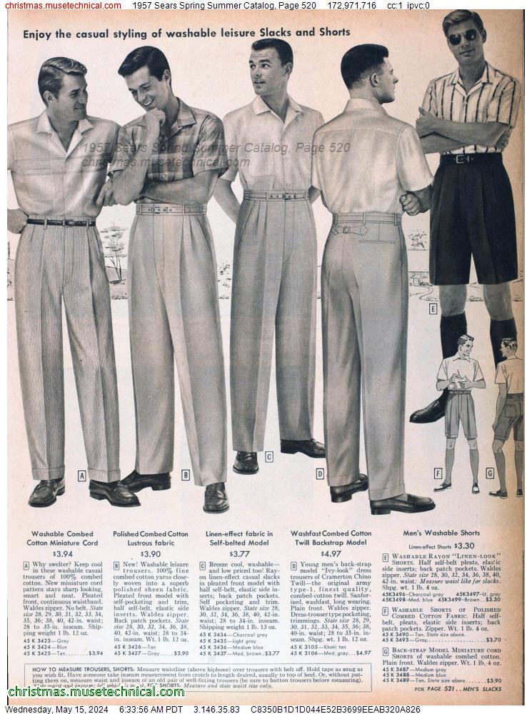 1957 Sears Spring Summer Catalog, Page 520