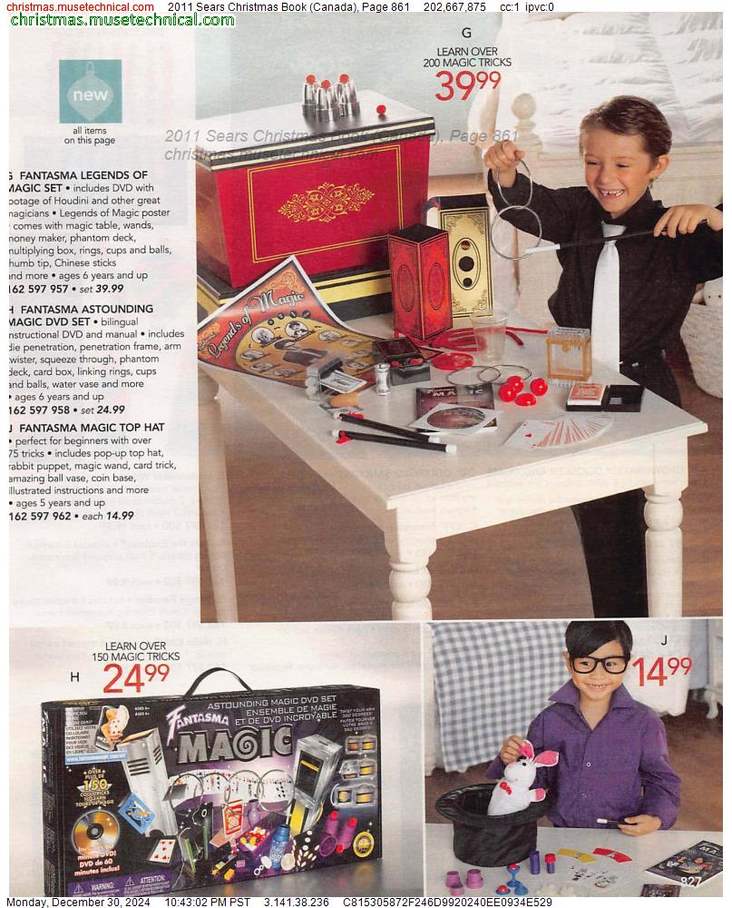 2011 Sears Christmas Book (Canada), Page 861