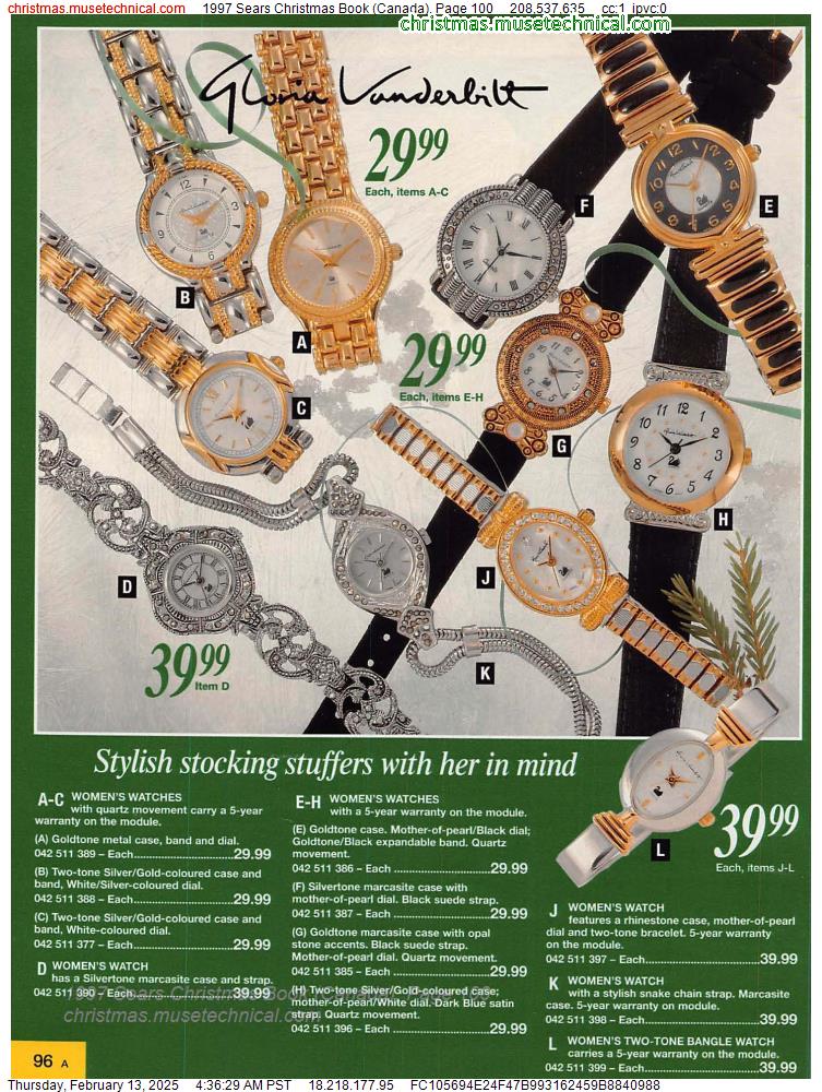 1997 Sears Christmas Book (Canada), Page 100