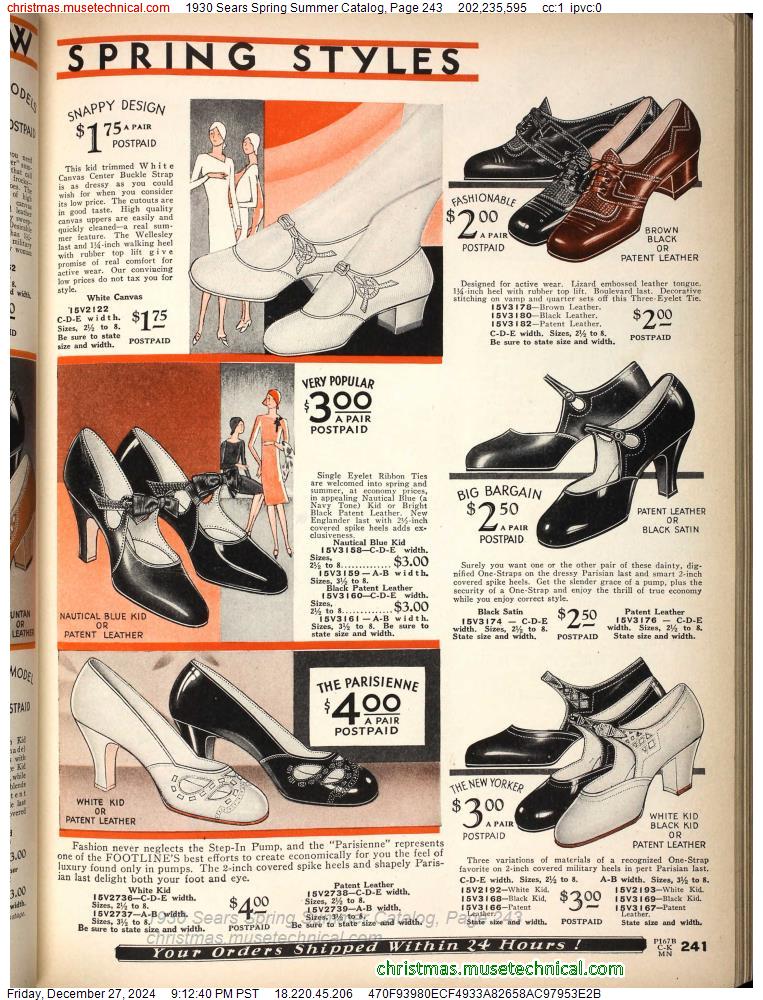 1930 Sears Spring Summer Catalog, Page 243