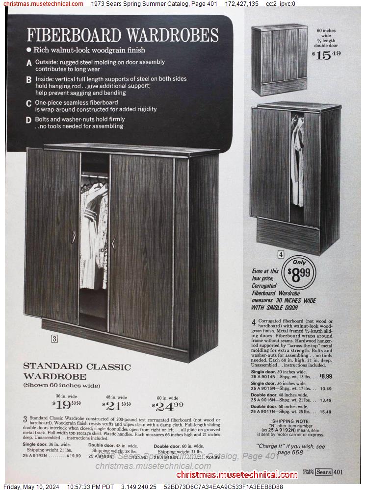 1973 Sears Spring Summer Catalog, Page 401
