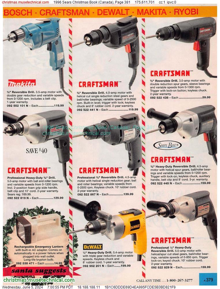 1996 Sears Christmas Book (Canada), Page 381