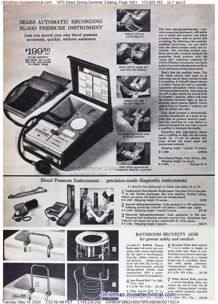1972 Sears Spring Summer Catalog, Page 1061