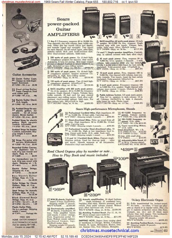 1969 Sears Fall Winter Catalog, Page 655