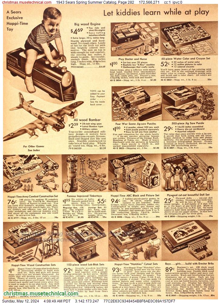 1943 Sears Spring Summer Catalog, Page 282
