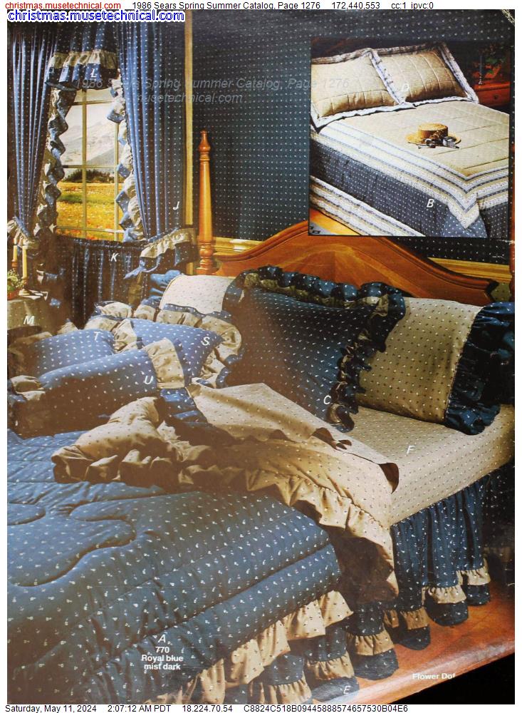 1986 Sears Spring Summer Catalog, Page 1276