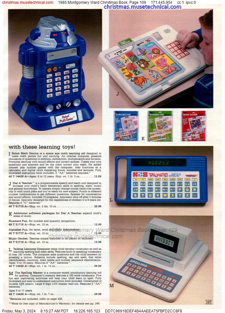 1985 Montgomery Ward Christmas Book, Page 109