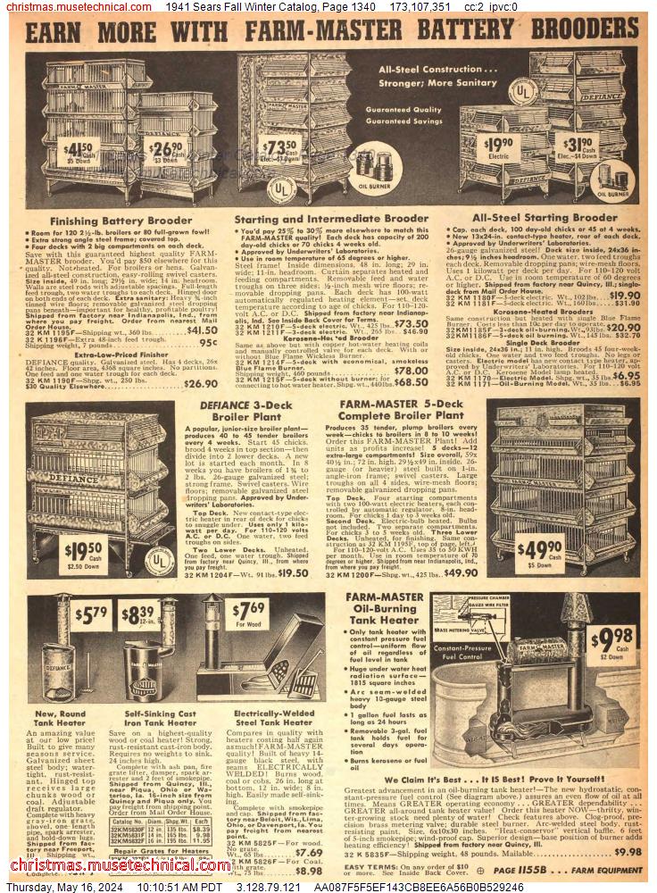 1941 Sears Fall Winter Catalog, Page 1340