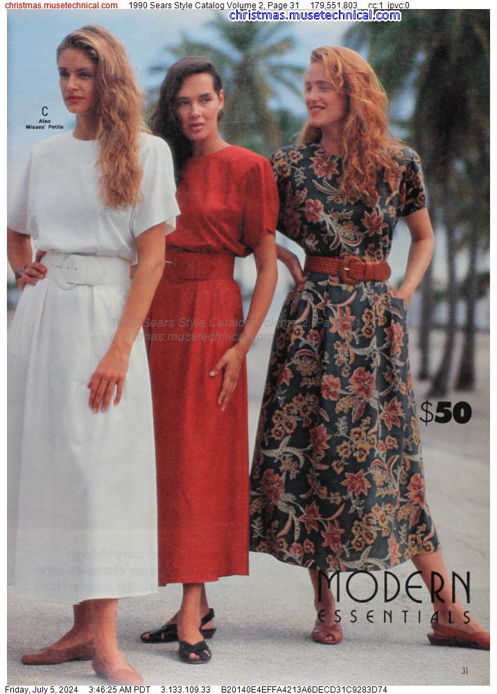 1990 Sears Style Catalog Volume 2, Page 31