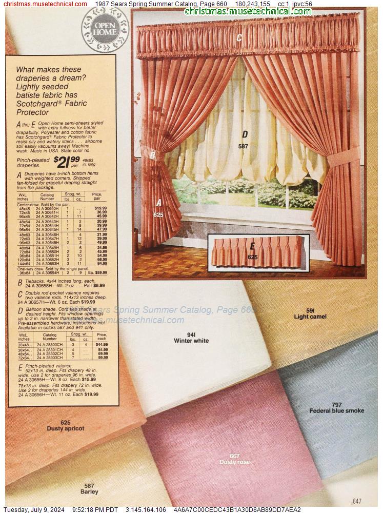 1987 Sears Spring Summer Catalog, Page 660