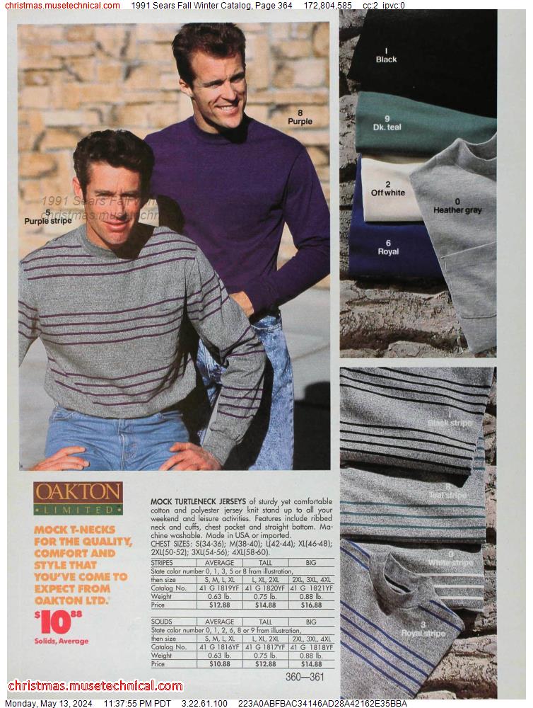 1991 Sears Fall Winter Catalog, Page 364 - Catalogs & Wishbooks
