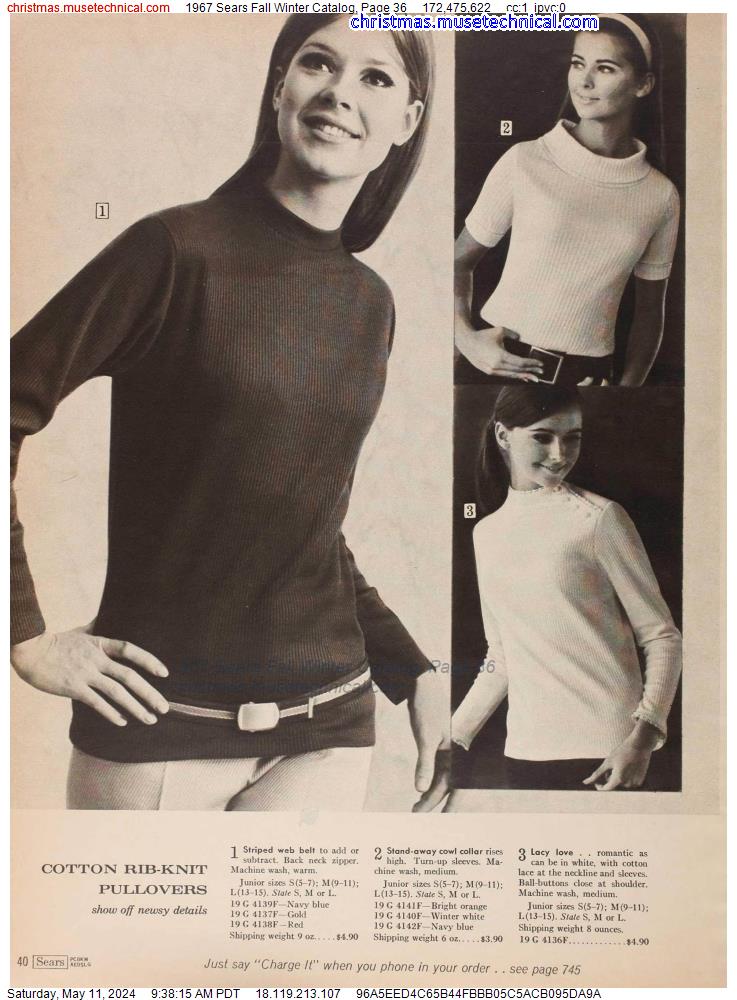 1967 Sears Fall Winter Catalog, Page 36
