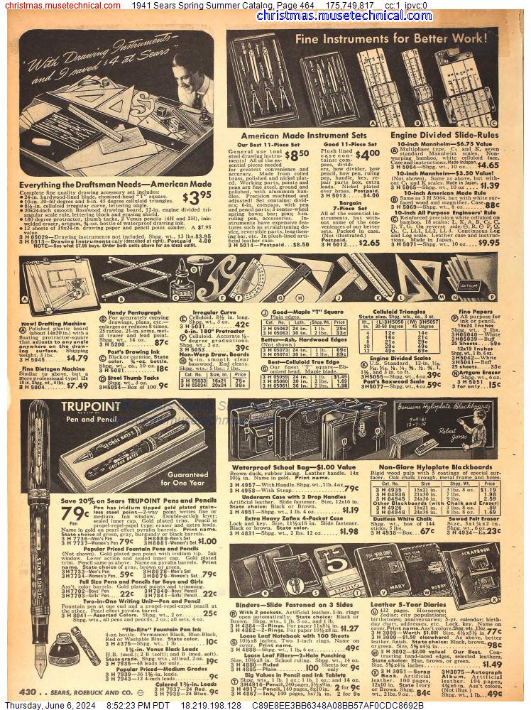 1941 Sears Spring Summer Catalog, Page 464
