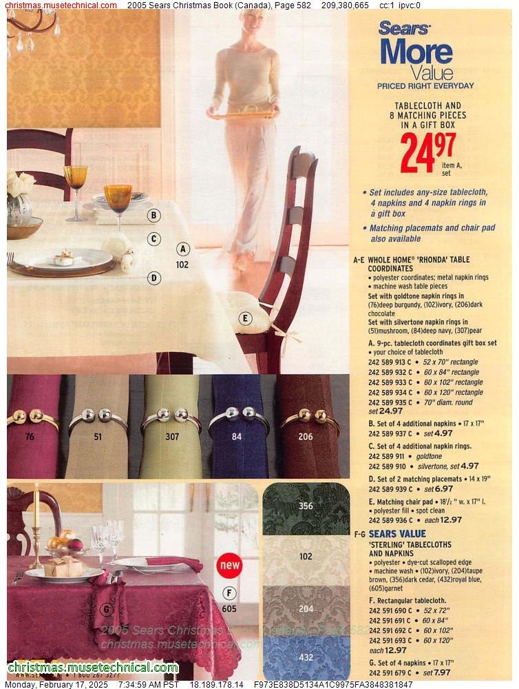 2005 Sears Christmas Book (Canada), Page 582