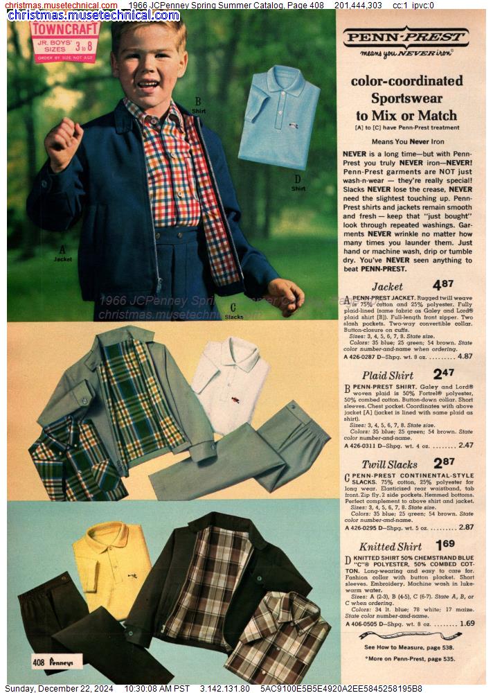 1966 JCPenney Spring Summer Catalog, Page 408