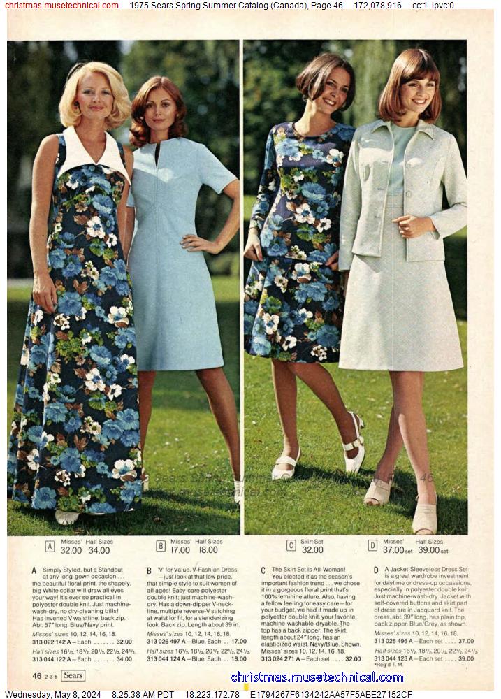 1975 Sears Spring Summer Catalog (Canada), Page 46
