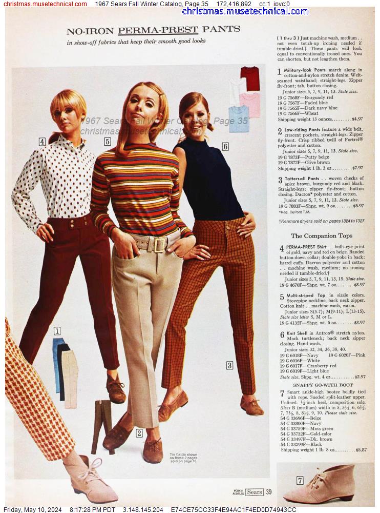 1967 Sears Fall Winter Catalog, Page 35