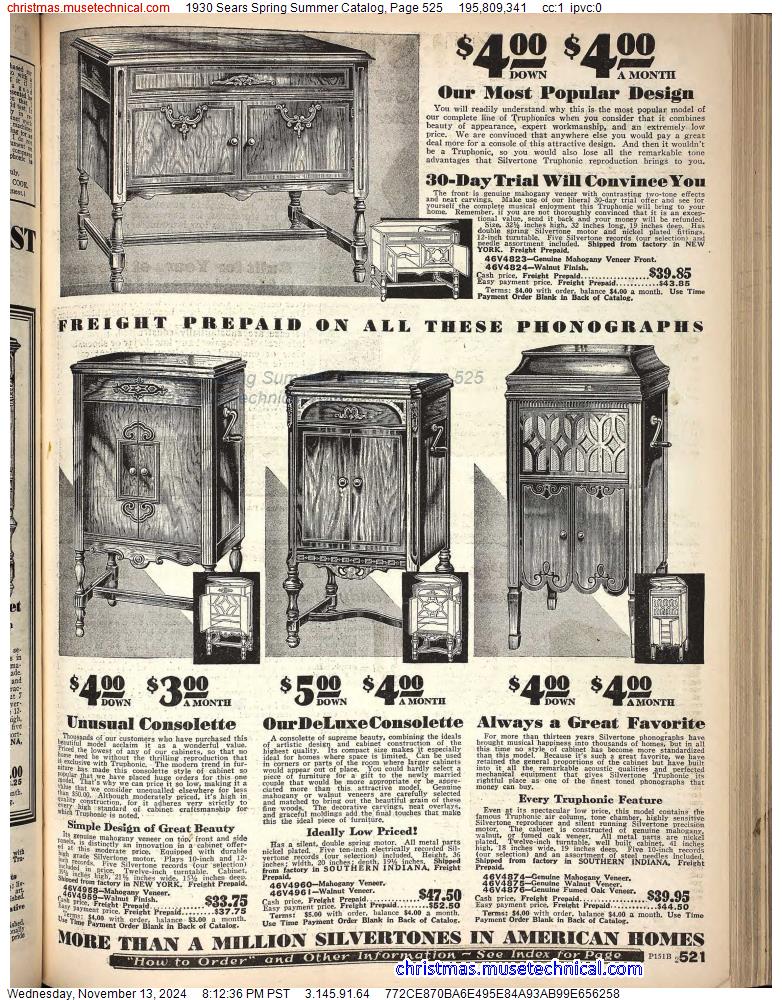 1930 Sears Spring Summer Catalog, Page 525