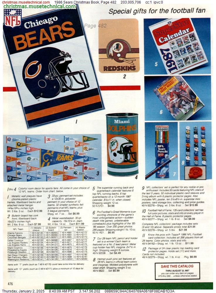 1986 Sears Christmas Book, Page 482