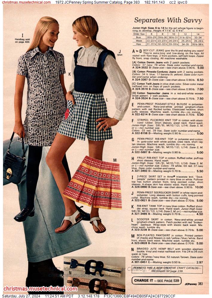 1972 JCPenney Spring Summer Catalog, Page 383