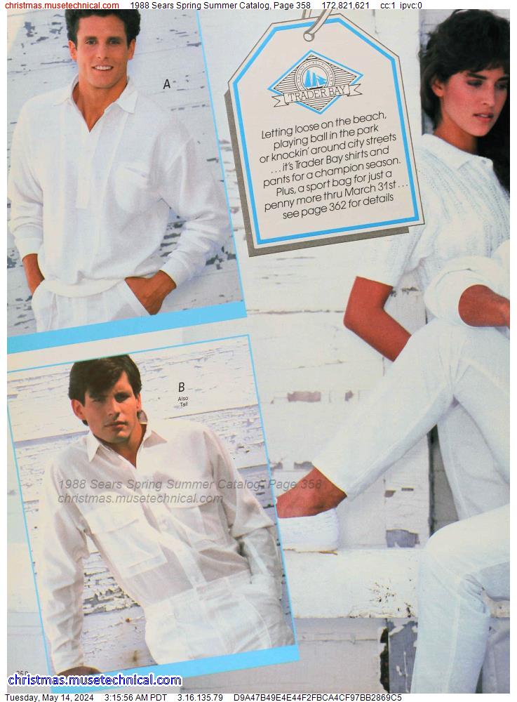 1988 Sears Spring Summer Catalog, Page 358