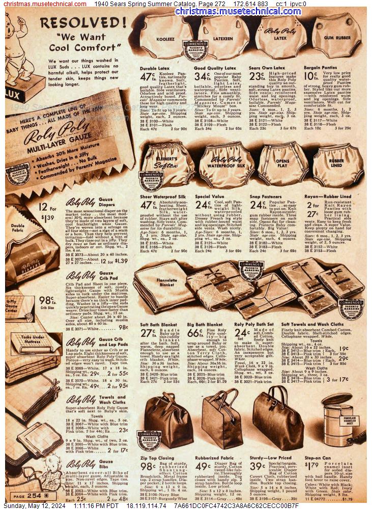 1940 Sears Spring Summer Catalog, Page 272