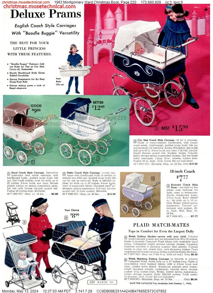 1963 Montgomery Ward Christmas Book, Page 220