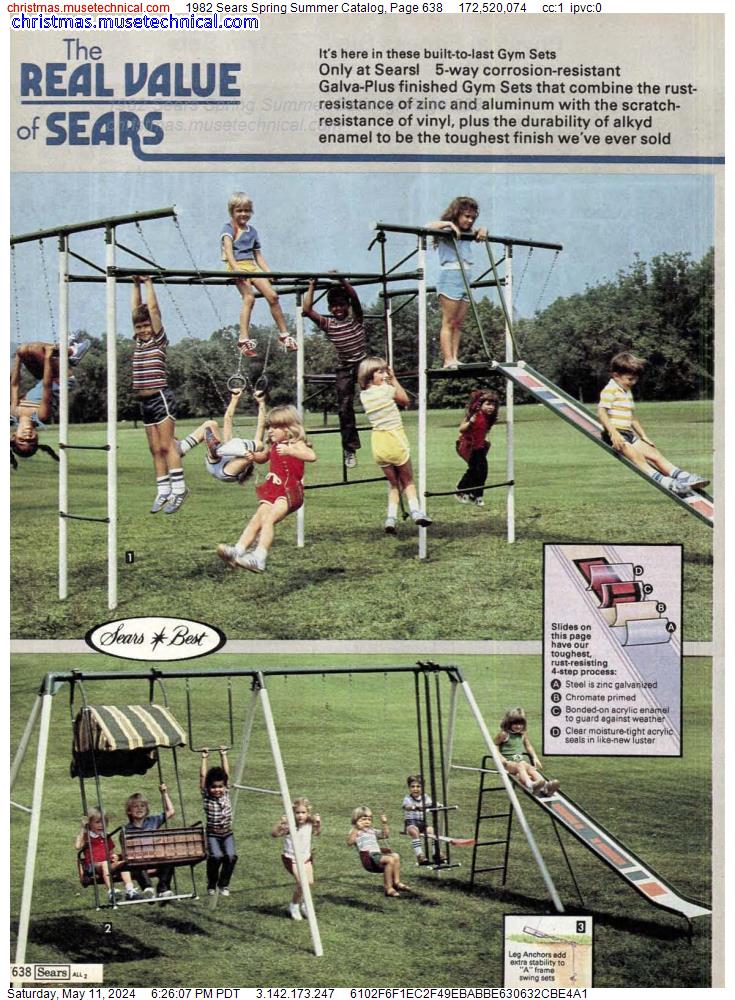 1982 Sears Spring Summer Catalog, Page 638