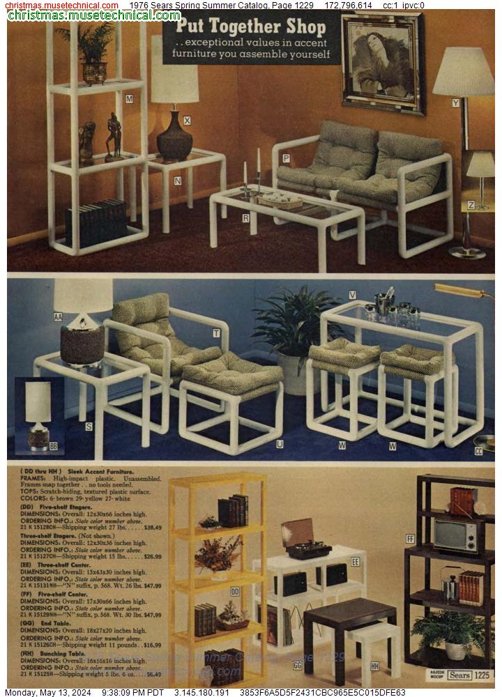 1976 Sears Spring Summer Catalog, Page 1229