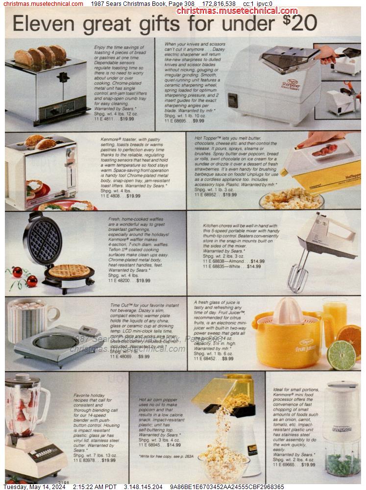 1987 Sears Christmas Book, Page 308