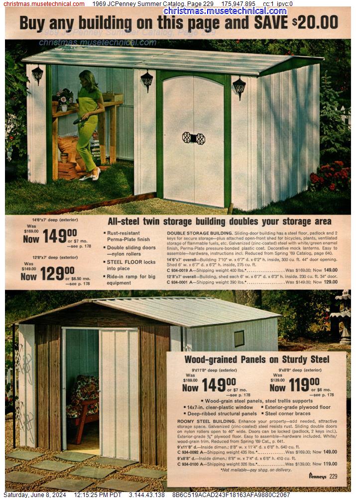 1969 JCPenney Summer Catalog, Page 229