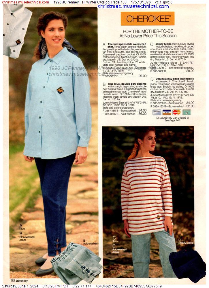 1990 JCPenney Fall Winter Catalog, Page 188