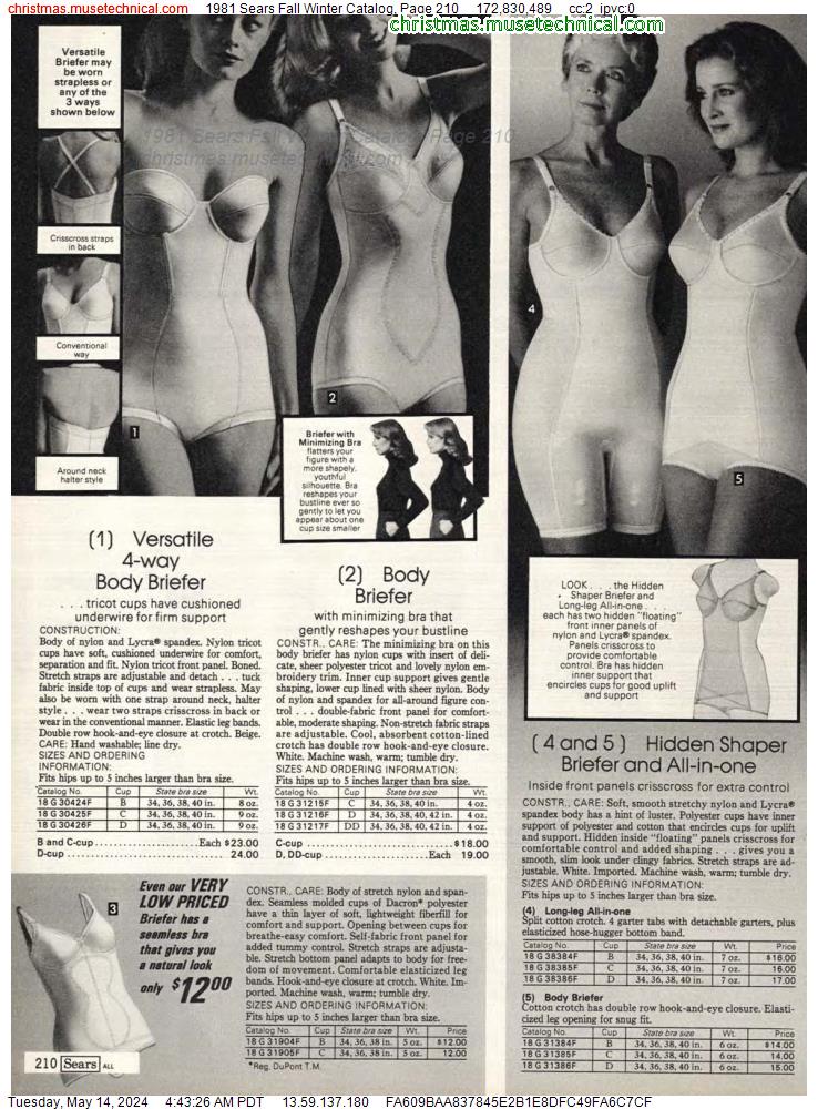 1981 Sears Fall Winter Catalog, Page 210