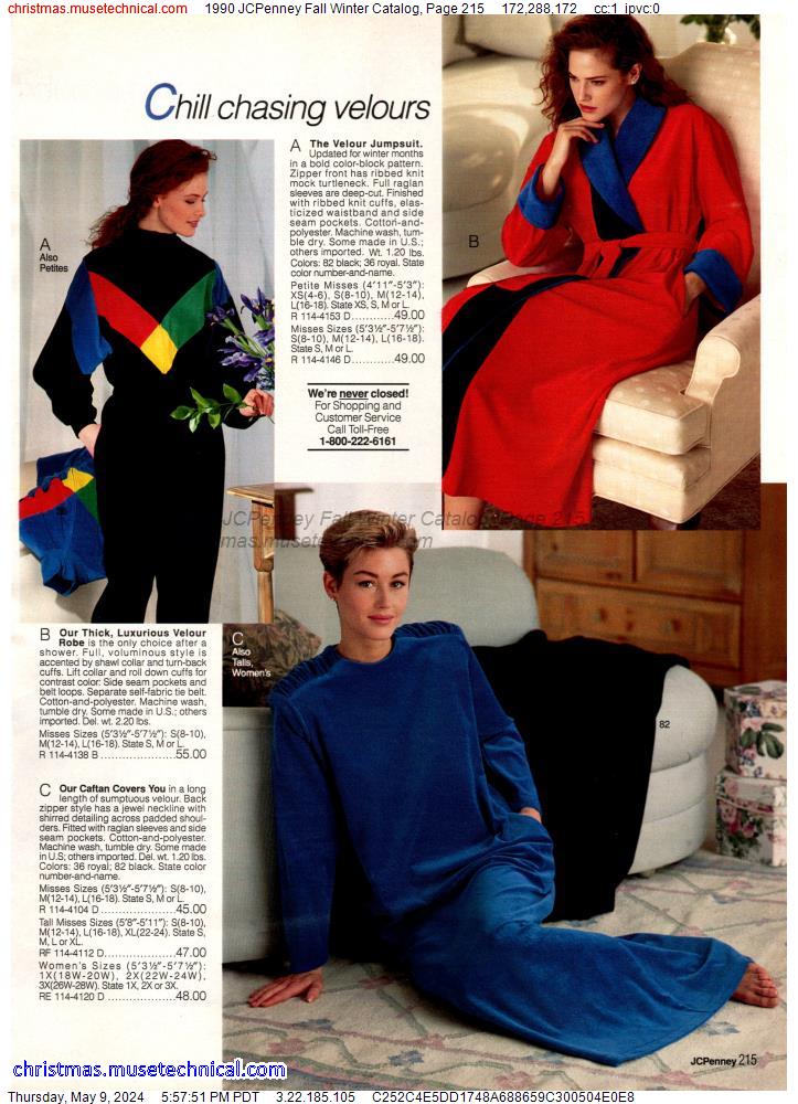 1990 JCPenney Fall Winter Catalog, Page 215