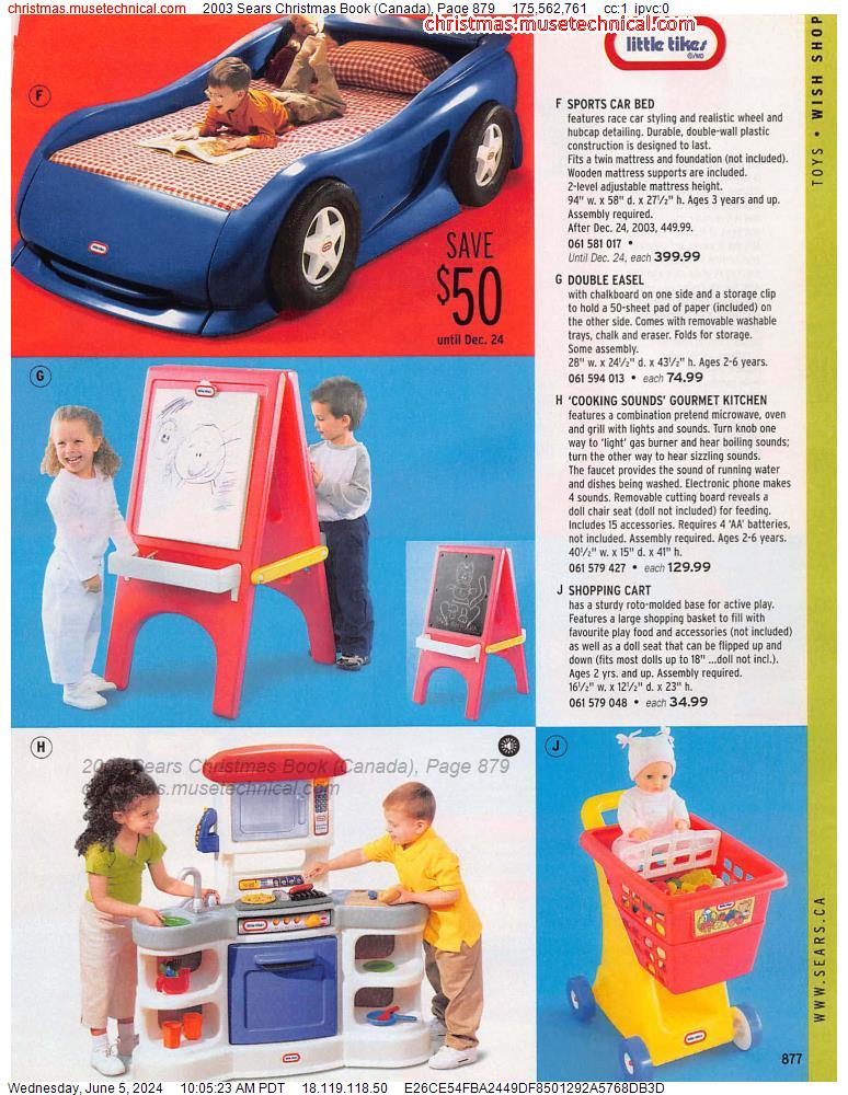 2003 Sears Christmas Book (Canada), Page 879